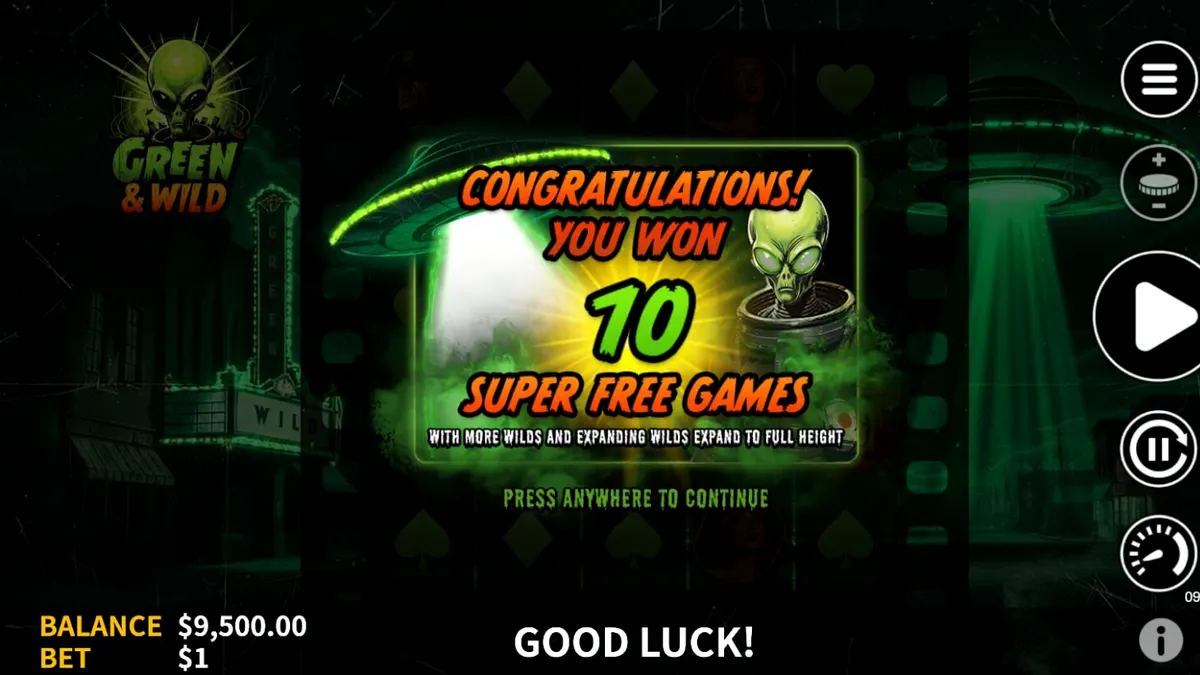 Tampilan visual slot Green & Wild dengan latar belakang hutan rimbun